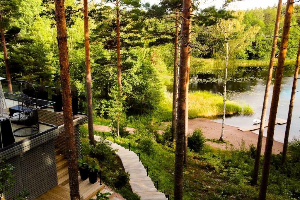 Villa Padel - Premium Lakeside Residence & Grounds Lohja Esterno foto